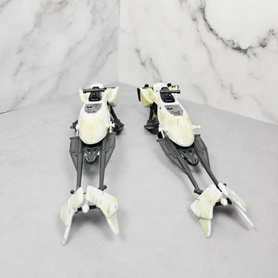 Vintage Star Wars 2 Speeder Bikes Incomplete with Cannon Kenner 1983 ROTJ - Image 1 of 4