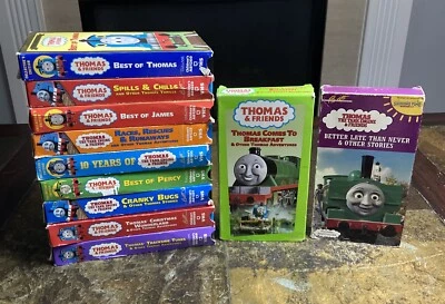 Thomas & Friends VHS Lot Of 12 Including Episodes W/ George Carlin & Ringo Starr - Image 1 of 4