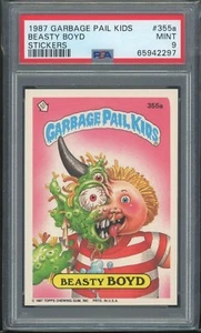 1987 Topps Garbage Pail Kids 9th Series #355a Beasty Boyd PSA 9 MINT Os9 - Picture 1 of 2
