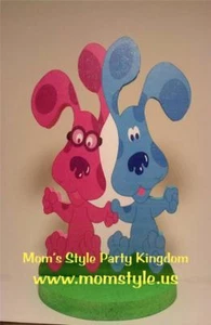 Blues ues & Magenta Birthday Party Centerpiece - Picture 1 of 1