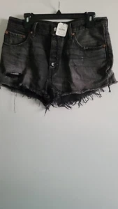 Levis Strauss Denim Jeansshorts Damen Gr. 31 schwarz - Bild 1 von 9