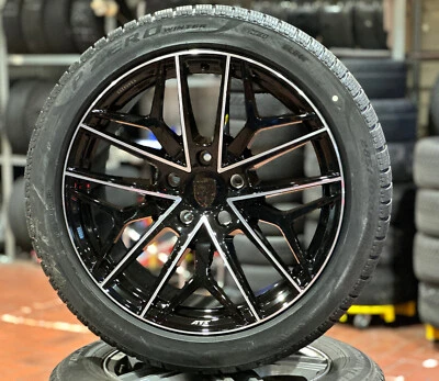 4xPorsche Taycan Turbo S Winterräder 245/45R20 u 285/40R20 Pirelli NFO schwarz  - Bild 1 von 2