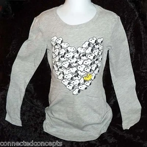 Valentine's Day Peanuts Snoopy Heart Youth Girls T-shirt (SIZE XSmall) NEW! - Picture 1 of 3