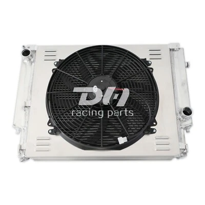Radiador de aluminio + cubierta + ventilador 16" 2500 para BMW E36 M3 Z3 325TD 320 323 328i 92-1999 Foto 1 de 4