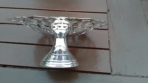 Cake Stand Silver Plate On Copper With Server - Picture 1 of 6