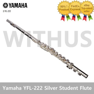 Yamaha YFL-222 Silver Student Flute + Hard Case & Bag (next version of YFL-221)= - Image 1 of 4
