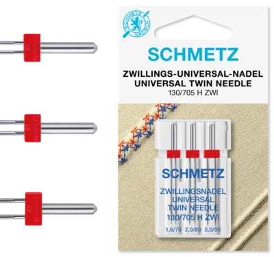 Schmetz Aghi Macchina da Cucire Gemello / Doppio (Twin) Scelta di 11 Dimensioni! - Image 1 of 4