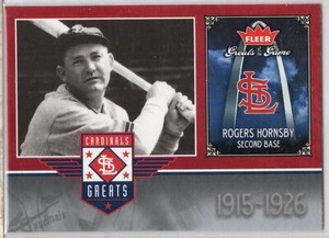 2006 FLEER GREATS OF THE GAME CARDINALS GREATS #STL-RH ROGERS  HORNSBY