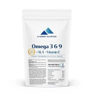 Omega 369 1000mg softgels with Alpha Lipoic Acid and Vitamin E - Picture 1 of 13