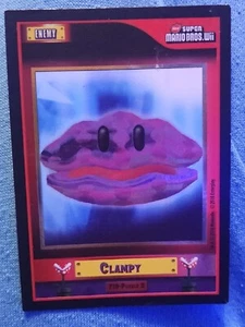 CLAMPY Rare Foil #F19 Puzzle 2 Super Mario Bros. Wii 2010 Enterplay Trading Card - Picture 1 of 5