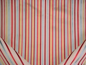 27-3/8Y Brunschwig Fils BR-89752 Spectrum Silk Linen Red Blue Upholstery Fabric - Picture 1 of 4