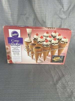 Wilton Cake Cone Stand Cupcake Baking Rack Ice Cream Cone Holder - Image 1 of 4