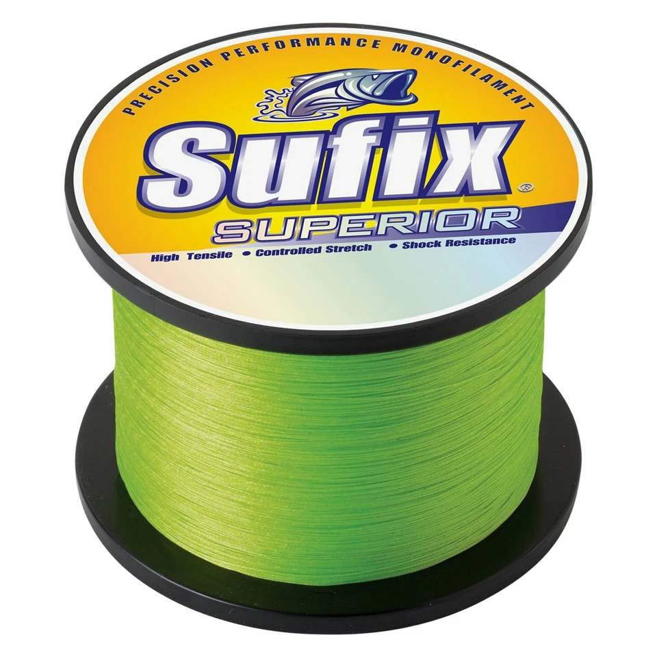 Sufix Superior Monofilament Fishing Line | 1 lb. spool | H-Vis Yellow - Image 1 of 1