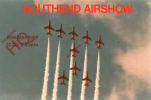 Picture Postcard::RED ARROWS, SOUTHEND AIRSHOW [LYNN TAIT]