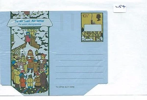 wbc. - GB AEROGRAMMES - UNUSED - ILLUSTRATED - 254 - 10.5p - FESTIVE - Picture 1 of 1