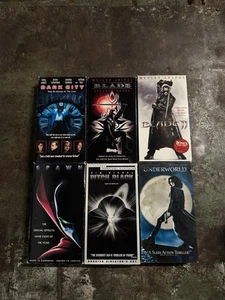 VHS Lot 1990s 2000s Blade 1+2 Spawn Pitch Black Underworld Dark City All Tested - Picture 1 of 9