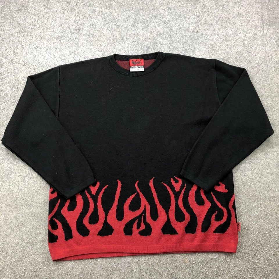 Suéter Pineapple Connection Para Hombre Grande Llama Tejido Mystic Origins Años 90 De Colección Foto 1 de 4