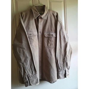 Camisa Cabela's Para Hombre XL Trabajo Exterior Gamuza Abotonada Peso Pesado Manga Larga - Imagen 1 de 5