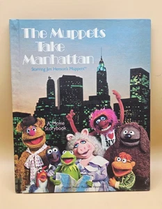 VINTAGE 1984 - The Muppets Take Manhattan Hardback Book, First Edition VGC - Imagen 1 de 15