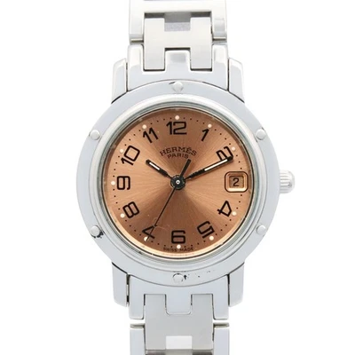 HERMES Clipper Wrist Watch CL4.210 Quartz Stainless Steel Used Women - Image 1 of 4