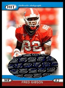 2005 SAGE HIT Autographs Blue Fred Gibson Auto Georgia Bulldogs #A12 - Picture 1 of 2