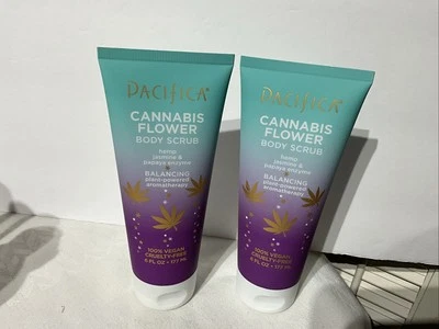Pacifica Cannabis Flower Body Scrub Lot of Two - Image 1 of 3