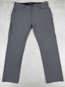 Denali Pants 38 Gray Nylon Blend Straight Hiking Camp Travel Lightweight 38x32 - Picture 1 of 16