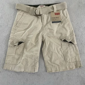 Levi's Cargo Shorts Khaki Boys Size 7X Below Knee NWT - Picture 1 of 6
