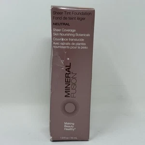 Mineral Fusion Sheer Tint Foundation Neutral Vegan Fragrance Free New Damage Box - Picture 1 of 5