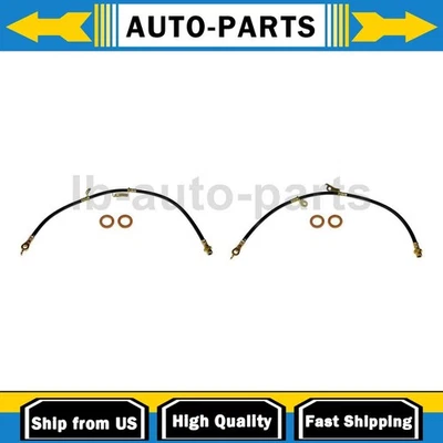 For 2006-2008 Toyota RAV4 2.4L 2012-2014 Toyota RAV4 BATTERY Front Brake Hose 2x - Image 1 of 4