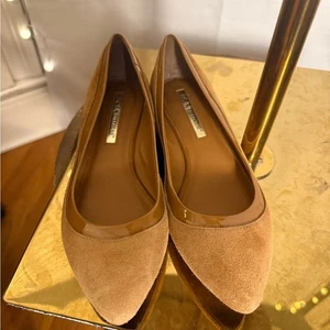 BCBGeneration Brown Suede Flats 7 - Picture 1 of 7