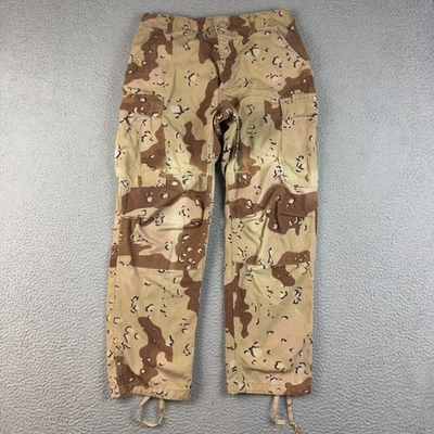 Vintage 6-Color Desert Chocolate Chip Camo Cargo Pants Medium Reg BDU Field 90s - Image 1 of 4