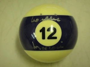 WILLIE MOSCONI SIGNED PSA/DNA CERTIFIED AUTHENTIC #12 BILLIARD BALL AUTOGRAPHED - Picture 1 of 3