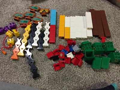 lego duplo 1X2X2 masonry support trash can road sign - Image 1 of 4