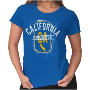 Vintage California Classic Souvenir Gift CA Womens Top Junior Graphic Tee - Picture 1 of 3