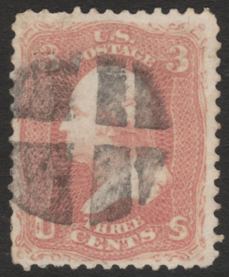Scott #65 3 Cent 1861-62  Cork Fancy Cancel     65SP23_64 - Image 1 of 1