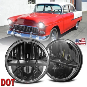Faro LED redondo HI/LO para coche clásico Chevy serie Two-Ten 1953-1957 2 piezas 7" - Imagen 1 de 11