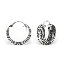 ICYROSE Sterling Silver Simple Bali 5/8" Endless Hoop Women Earrings 3553