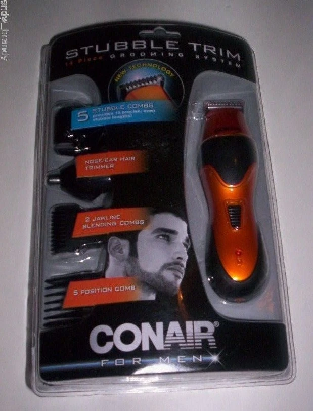 New in Pack Conair Stubble Cordless Trim Shaver Razor Set 14-Piece Compact Mens  - Image 1 of 1