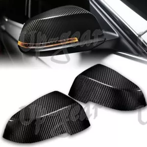 For 2014-2018 BMW F10 F11 5-Series Real Carbon Fiber Side Mirror Cover Cap 2PCS - Picture 1 of 5