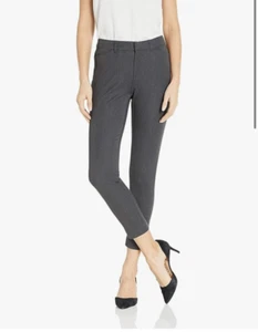 NUEVO Pantalones de vestir Amazon Essentials gris jaspeado ajustados al tobillo para carrera 4 - Imagen 1 de 4
