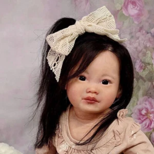 Muñeca renacida terminada de artista de 30"" niña pequeña con cabello enraizado a mano regalo para niños - Imagen 1 de 4
