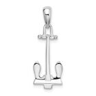 925 Sterling Silver Fine Jewelry 3D Navy Anchor Nautical Necklace Charm Pendant