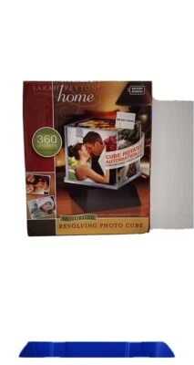 CUBO MARCO IMPRESIÓN SARAH PAYTON HOME MOTORIZADO 360 GRADOS GIRATORIO 5 FOTOS 4"x4" Foto 1 de 4