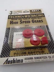 Aoshima Techni 1/32 Mini 4WD Upgrade Part 3 High Speed Gears NMOC Tamiya - Picture 1 of 3