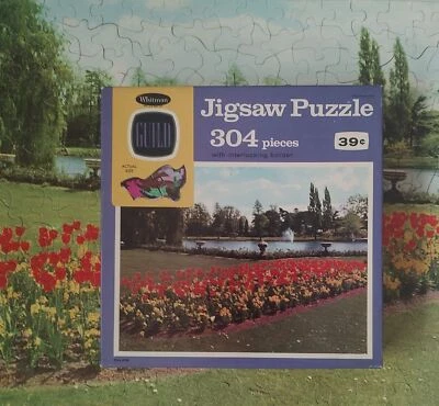 ВИНТАЖНАЯ ГОЛОВОЛОМКА WHITMAN GUILD «КРАСНЫЕ ТЮЛЬПАНЫ» ~ СЕРИЯ 146 «304 шт.  - Изображение 1 из 2