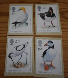 1989 PHQ Cards, RSPB, FDI Back, Birds - Picture 1 of 2
