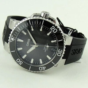New 2025 Oris Aquis Date Black Dial Rubber 41mm 01 400 7769 4154-07 4 22 74FC - Picture 1 of 7