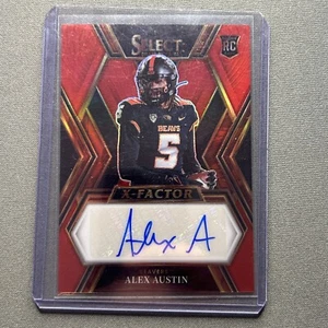 2023 Panini Select Draft Picks - X-Factor Signatures Alex Austin Red Prizm - Picture 1 of 2