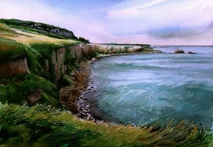 Giant's Causeway, County Antrim, Northern Ireland. James Mann Art Notecards - Picture 1 of 2